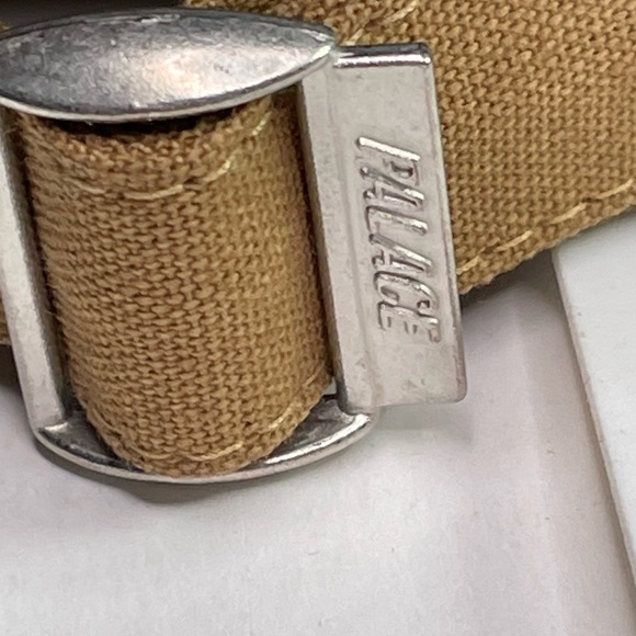 Palace Skateboards Tan Canvas P Initial 6 Panel Adjustable Hat Cap - Picture 4 of 10